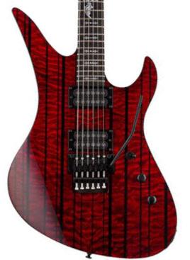 Kenmerkende elektrische gitaar Schecter Synyster Gates Standard Plus - transparent deep red