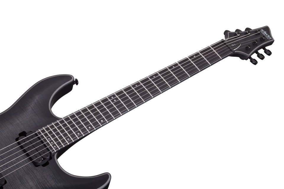 Schecter Keith Merrow Km-6 Signature Hh Ht Eb - Trans Black Burst Satin - Elektrische gitaar in Str-vorm - Variation 5