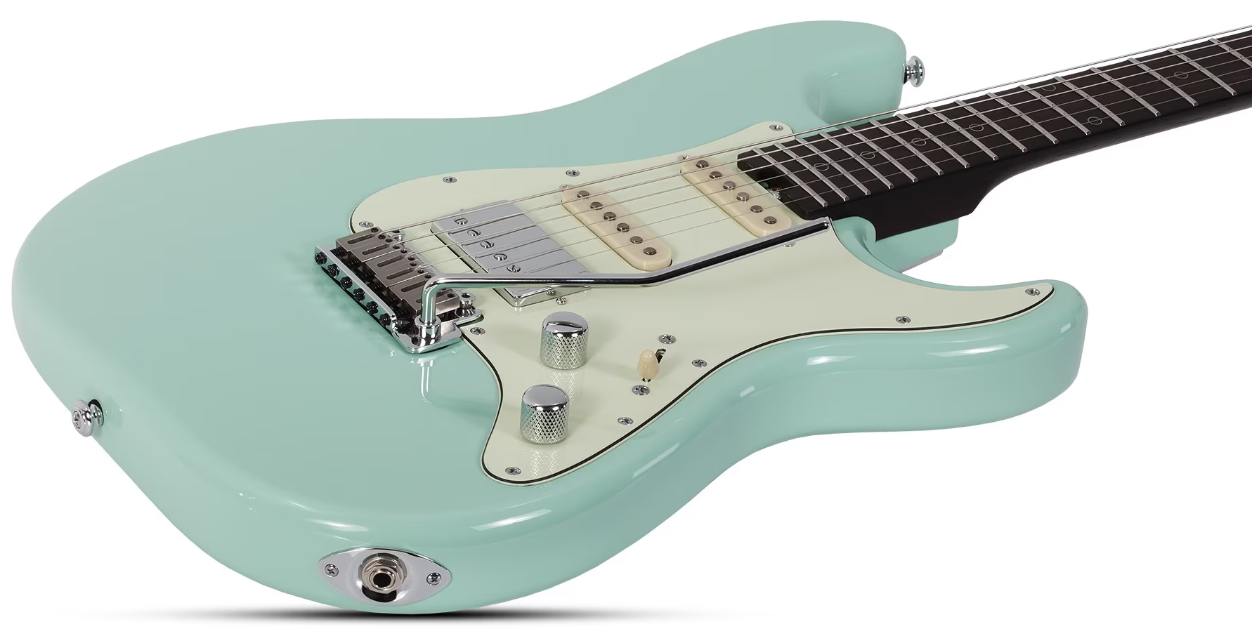 Schecter Nick Johnston Traditional 10th Ann. Signature Hss Trem Eb - Atomic Green - Elektrische gitaar in Strat vorm - Variation 1