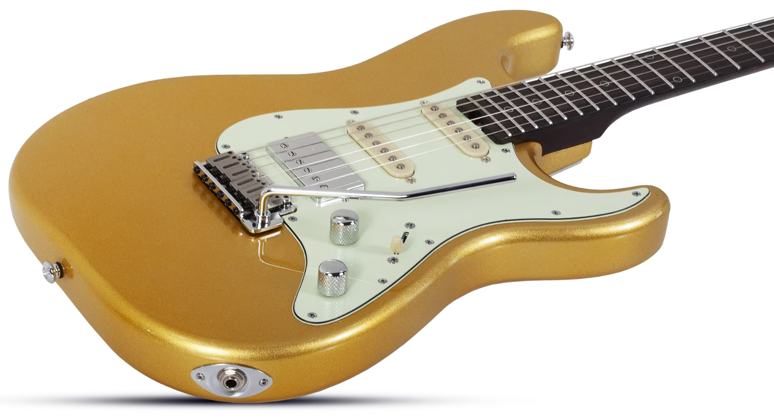 Schecter Nick Johnston Traditional 10th Ann. Signature Hss Trem Eb - Atomic Saffron - Elektrische gitaar in Strat vorm - Variation 1