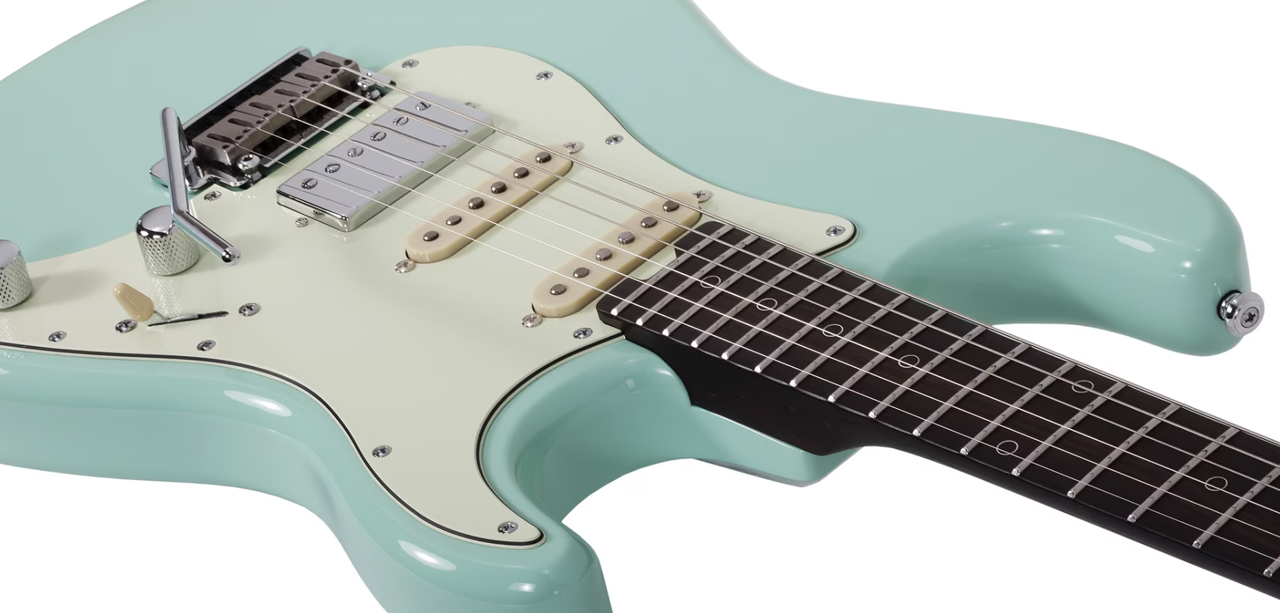 Schecter Nick Johnston Traditional 10th Ann. Signature Hss Trem Eb - Atomic Green - Elektrische gitaar in Strat vorm - Variation 2