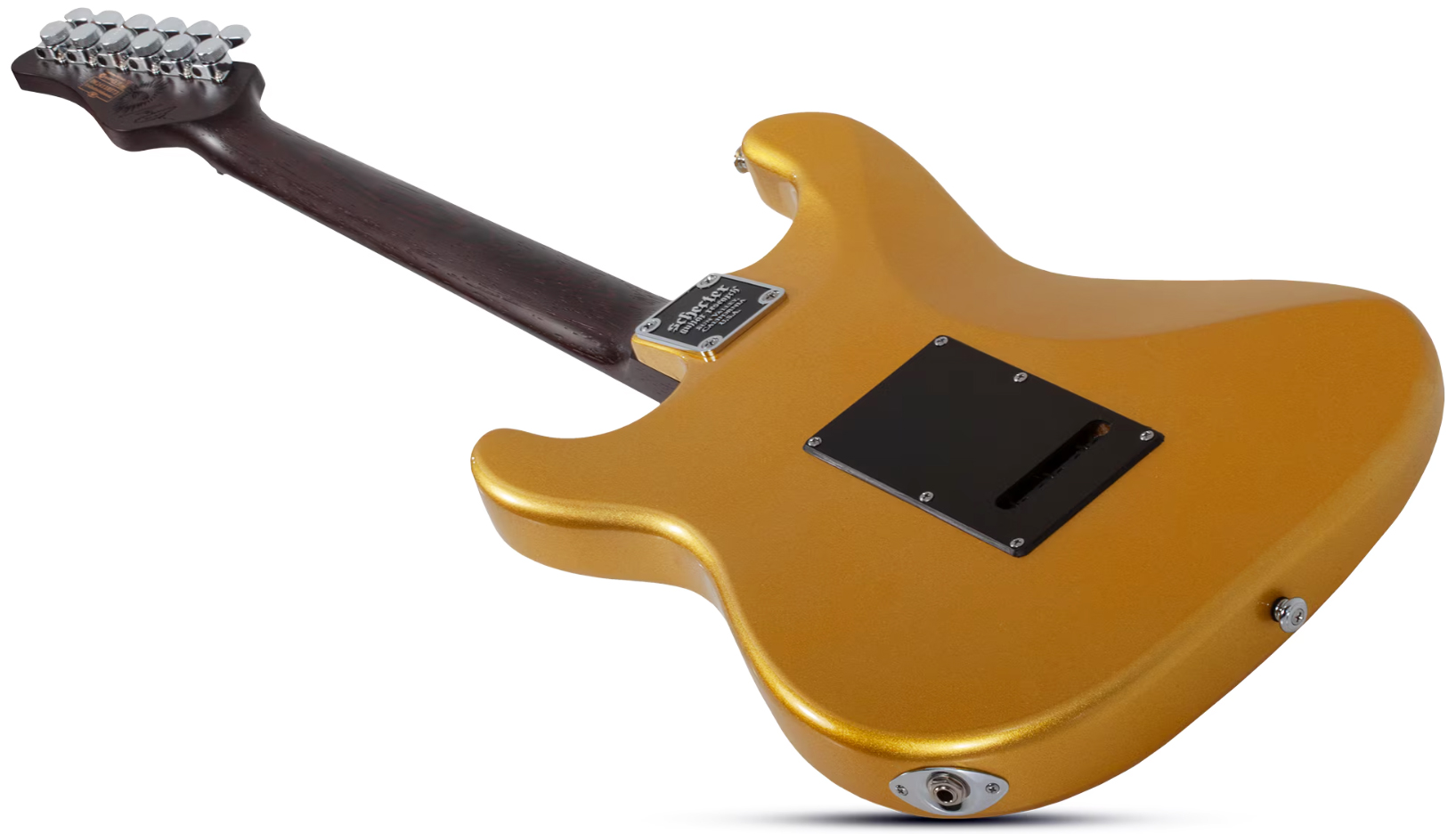 Schecter Nick Johnston Traditional 10th Ann. Signature Hss Trem Eb - Atomic Saffron - Elektrische gitaar in Strat vorm - Variation 4