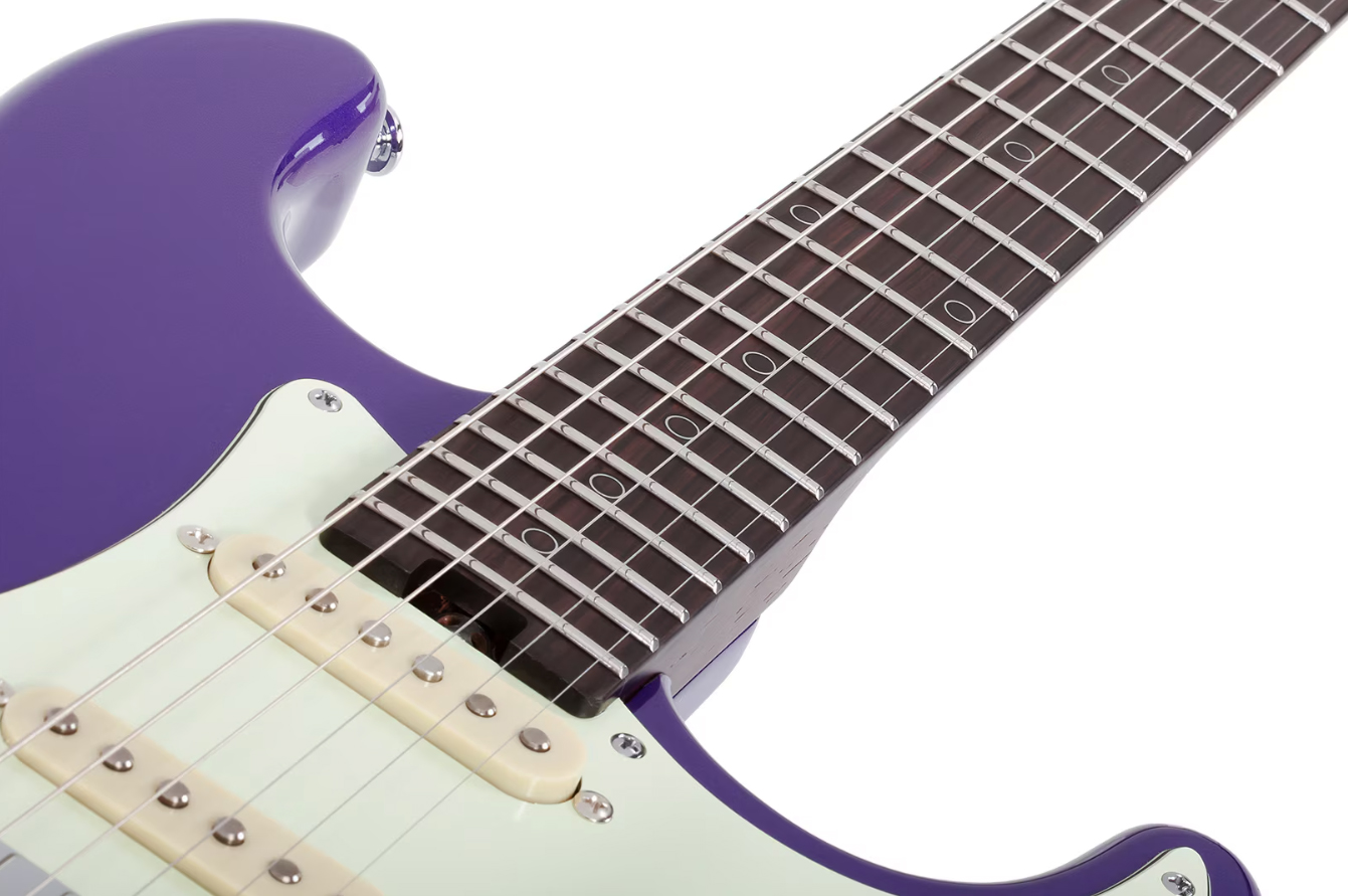 Schecter Nick Johnston Traditional 10th Ann. Signature Hss Trem Eb - Atomic Violet - Elektrische gitaar in Strat vorm - Variation 4