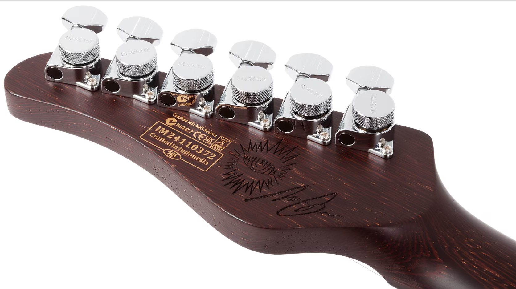 Schecter Nick Johnston Traditional 10th Ann. Signature Hss Trem Eb - Atomic Violet - Elektrische gitaar in Strat vorm - Variation 7