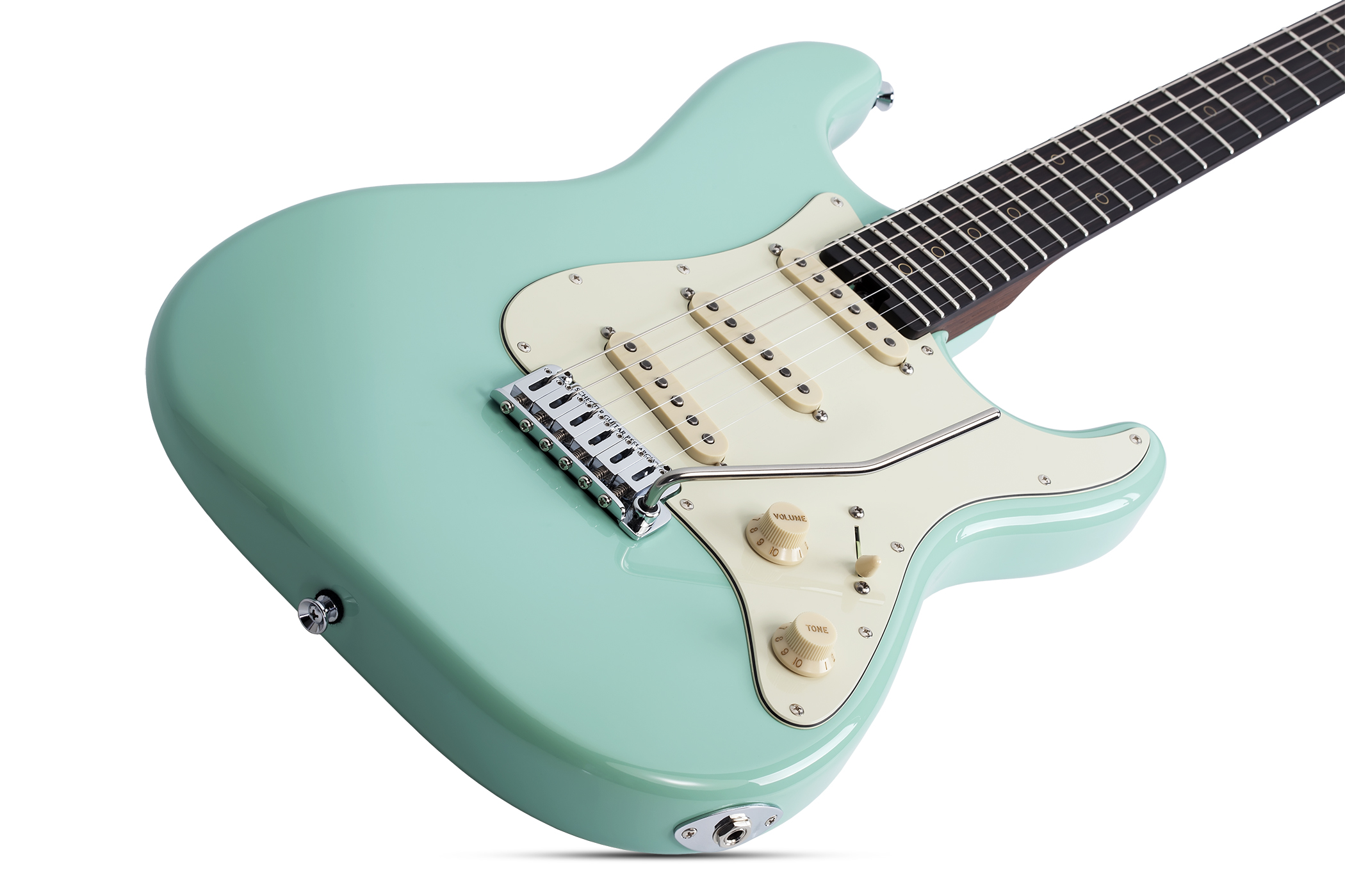 Schecter Nick Johnston Usa Signature 3s Trem Eb - Atomic Green - Elektrische gitaar in Str-vorm - Variation 1