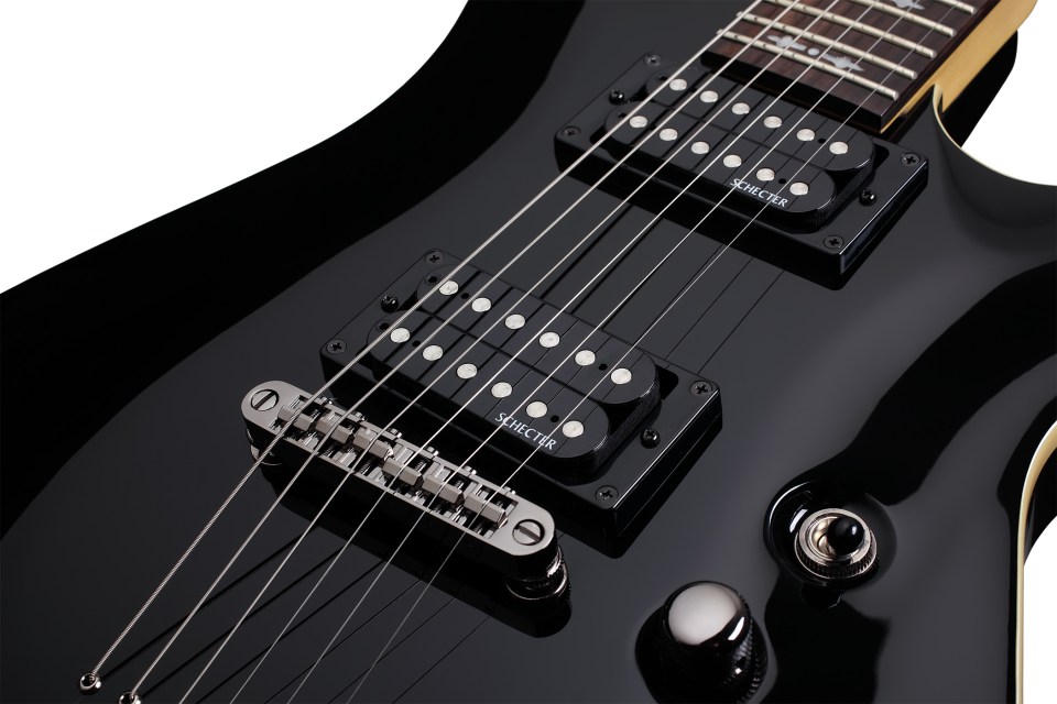 Schecter Omen Extreme-6 2h Ht Rw - See-thru Black - Elektrische gitaar in Str-vorm - Variation 3