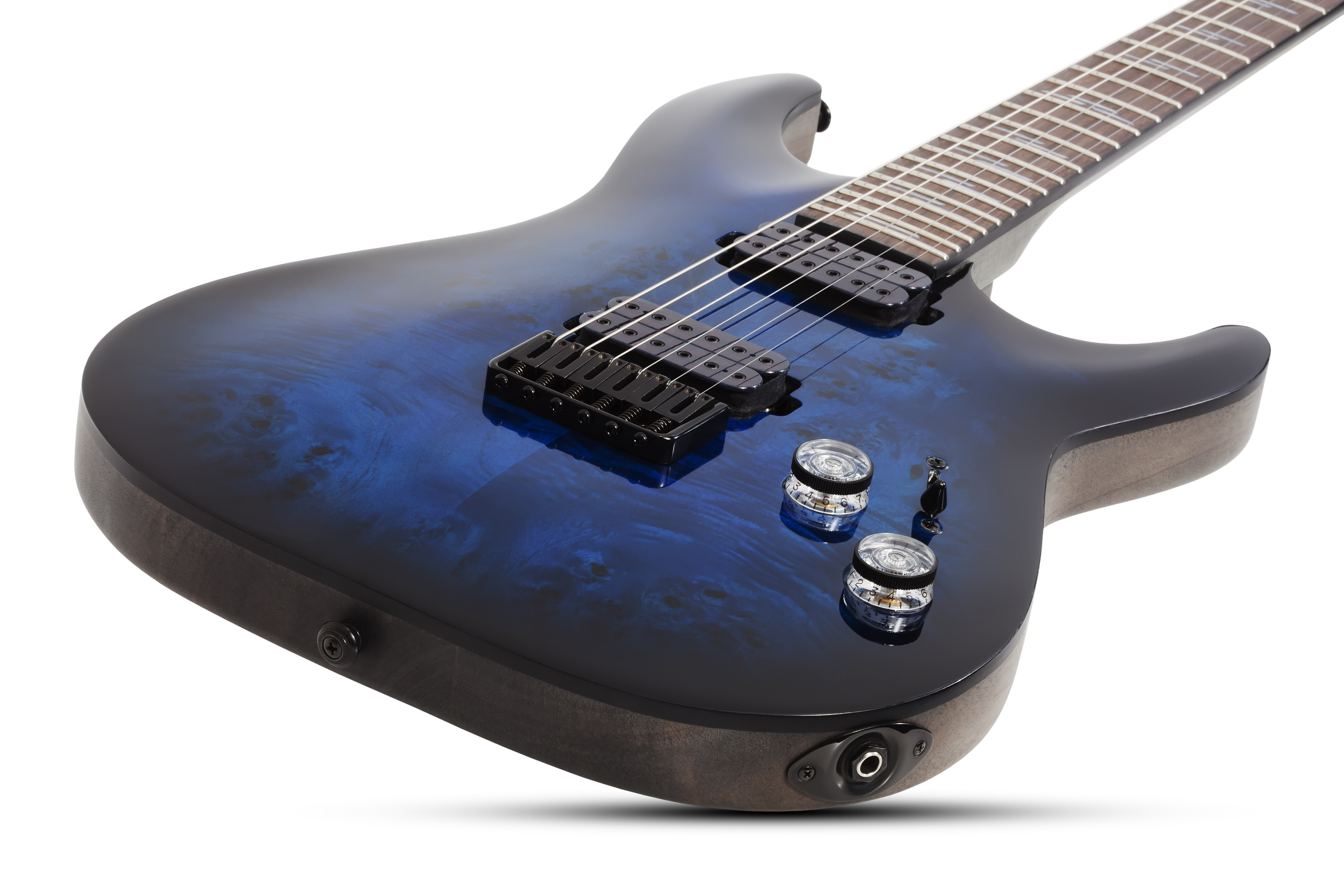 Schecter Omen Elite-6 2h Ht Rw - See Thru Blueburst - Elektrische gitaar in Str-vorm - Variation 1