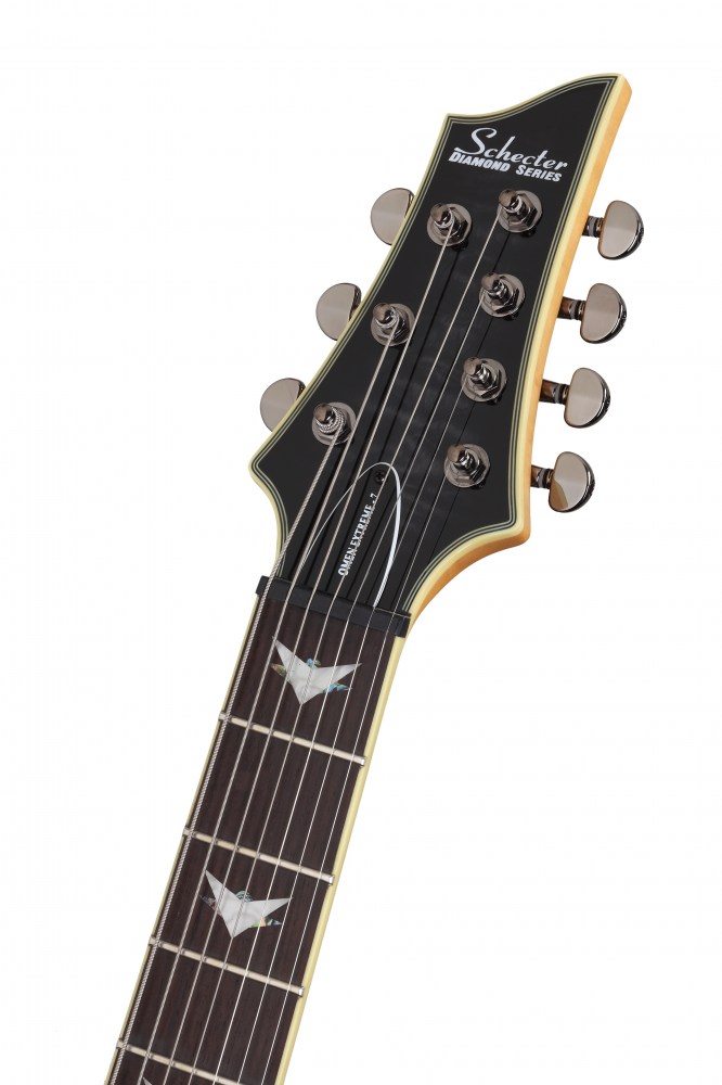 Schecter Omen Extreme-7 7c 2h Ht Rw - See-thru Black Gloss - 7-snarige elektrische gitaar - Variation 5
