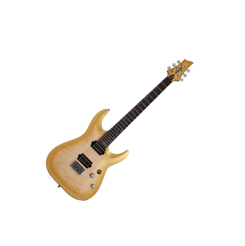 Schecter Omen Extreme Ii 2h Ht Eb - Gold Rush - Elektrische gitaar in Strat vorm - Variation 1