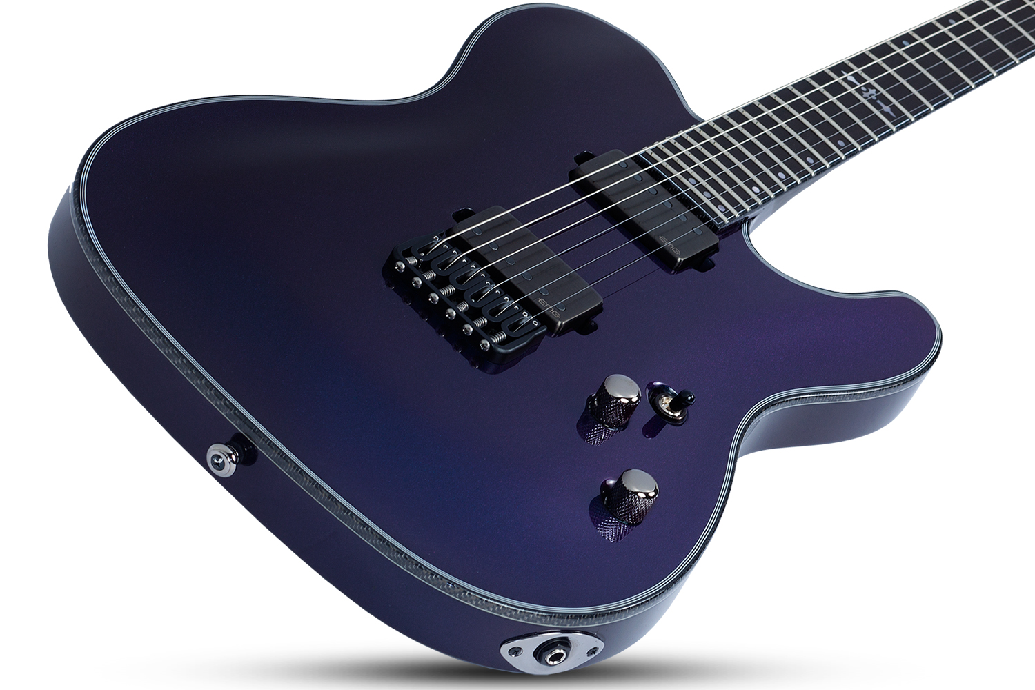 Schecter Pt Hellraiser Hybrid 2h Emg Ht Eb - Ultraviolet - Televorm elektrische gitaar - Variation 1