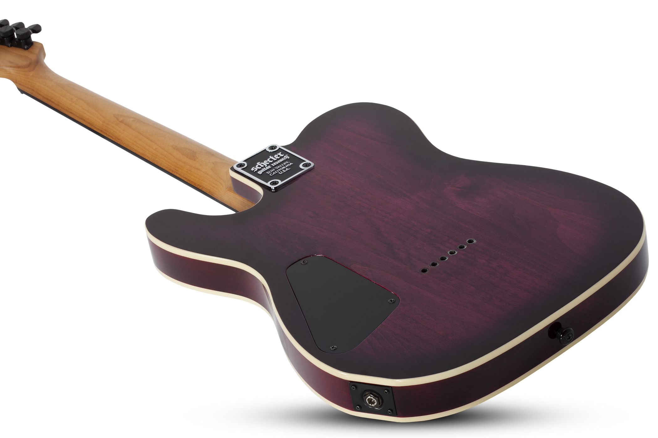 Schecter Pt Pro 2h Ht Eb - Trans Purple Burst - Televorm elektrische gitaar - Variation 3