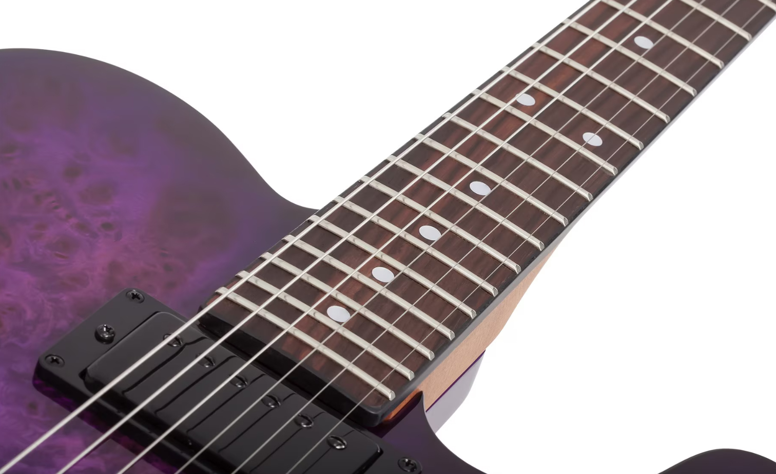 Schecter Pt Standard 2h Ht Rw - Purple Burst Burl - Televorm elektrische gitaar - Variation 4