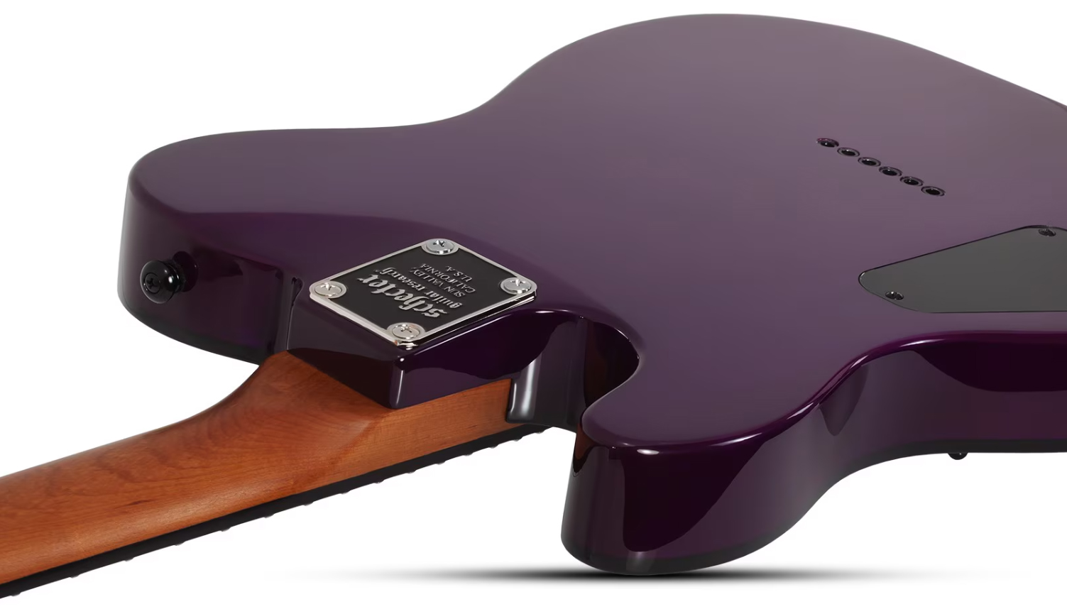Schecter Pt Standard 2h Ht Rw - Purple Burst Burl - Televorm elektrische gitaar - Variation 5