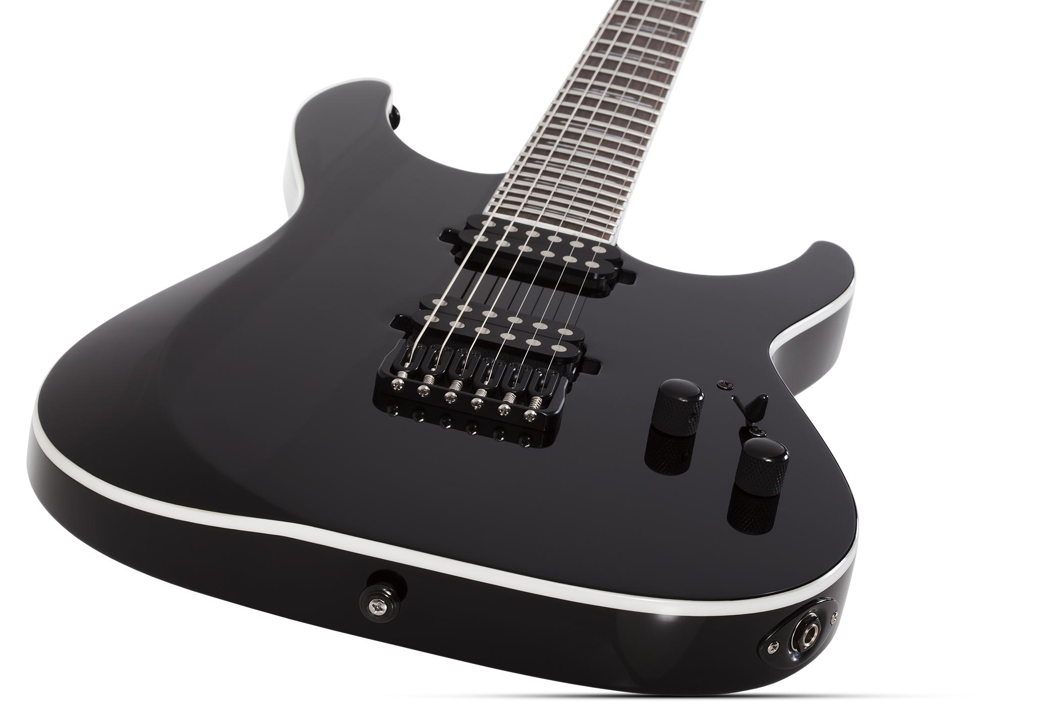 Schecter Reaper-6 Custom 2h Ht Eb - Black - Elektrische gitaar in Str-vorm - Variation 1