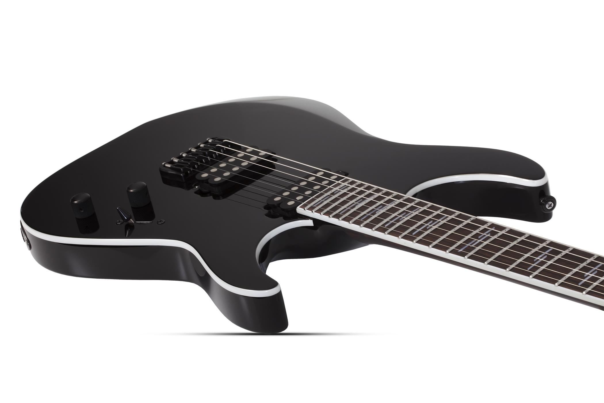 Schecter Reaper-6 Custom 2h Ht Eb - Black - Elektrische gitaar in Str-vorm - Variation 2