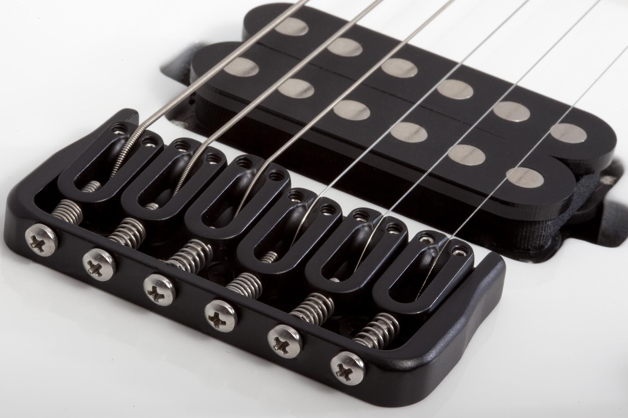 Schecter Reaper-6 Custom 2h Ht Eb - Gloss White - Elektrische gitaar in Str-vorm - Variation 4
