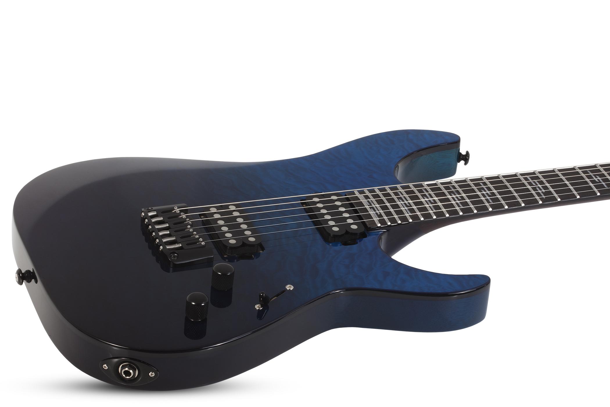 Schecter Reaper-6 Elite 2h Ht Eb - Deep Blue Ocean - Elektrische gitaar in Str-vorm - Variation 1