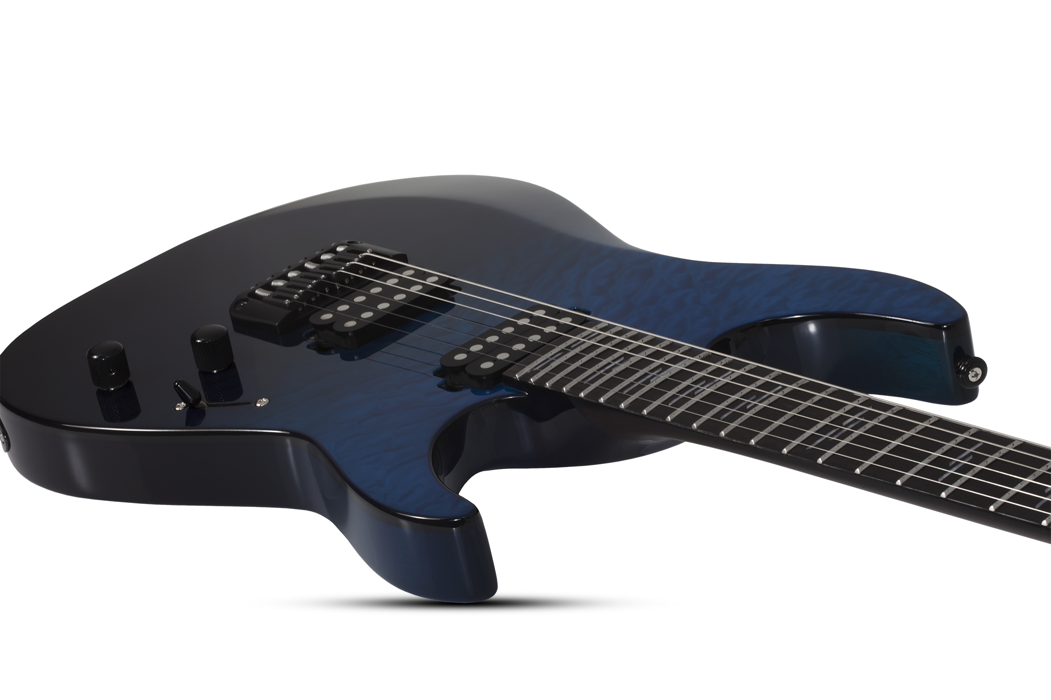 Schecter Reaper-6 Elite 2h Ht Eb - Deep Blue Ocean - Elektrische gitaar in Str-vorm - Variation 2