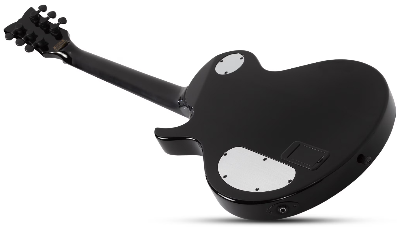 Schecter Solo Ii Pryzm Palladium 2h Fishman Fluence Modern Eb - Gloss Black - Metal elektrische gitaar - Variation 4