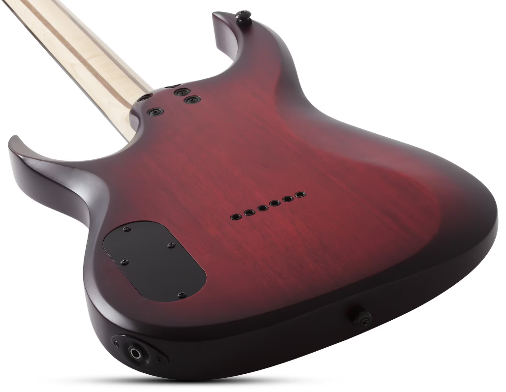 Schecter Sunset-6 Extreme 2h Ht Eb - Scarlet Burst - Metal elektrische gitaar - Variation 5