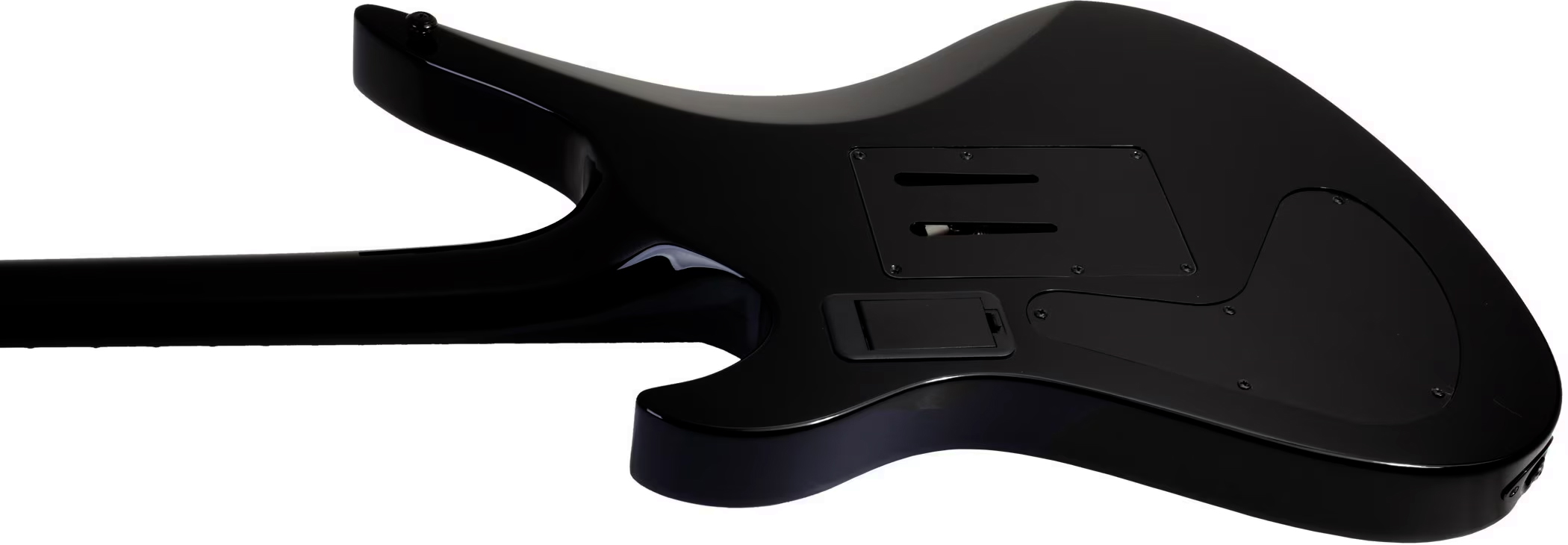 Schecter Synyster Custom-s Signature 2h Sustainiac Fr Eb - Black Silver - Elektrische gitaar in Strat vorm - Variation 3
