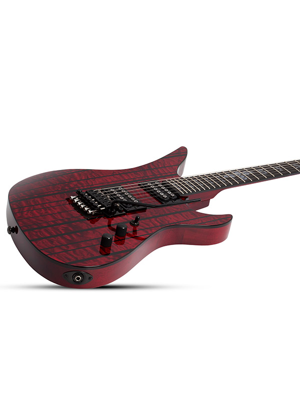 Schecter Synyster Gates Standard Plus Fr Hh Eb - Transparent Deep Red - Kenmerkende elektrische gitaar - Variation 3
