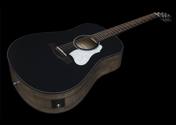 Seagull S6 Classic A/e Dreadnought Epicea Merisier Rw - Black - Elektro-akoestische gitaar - Variation 2