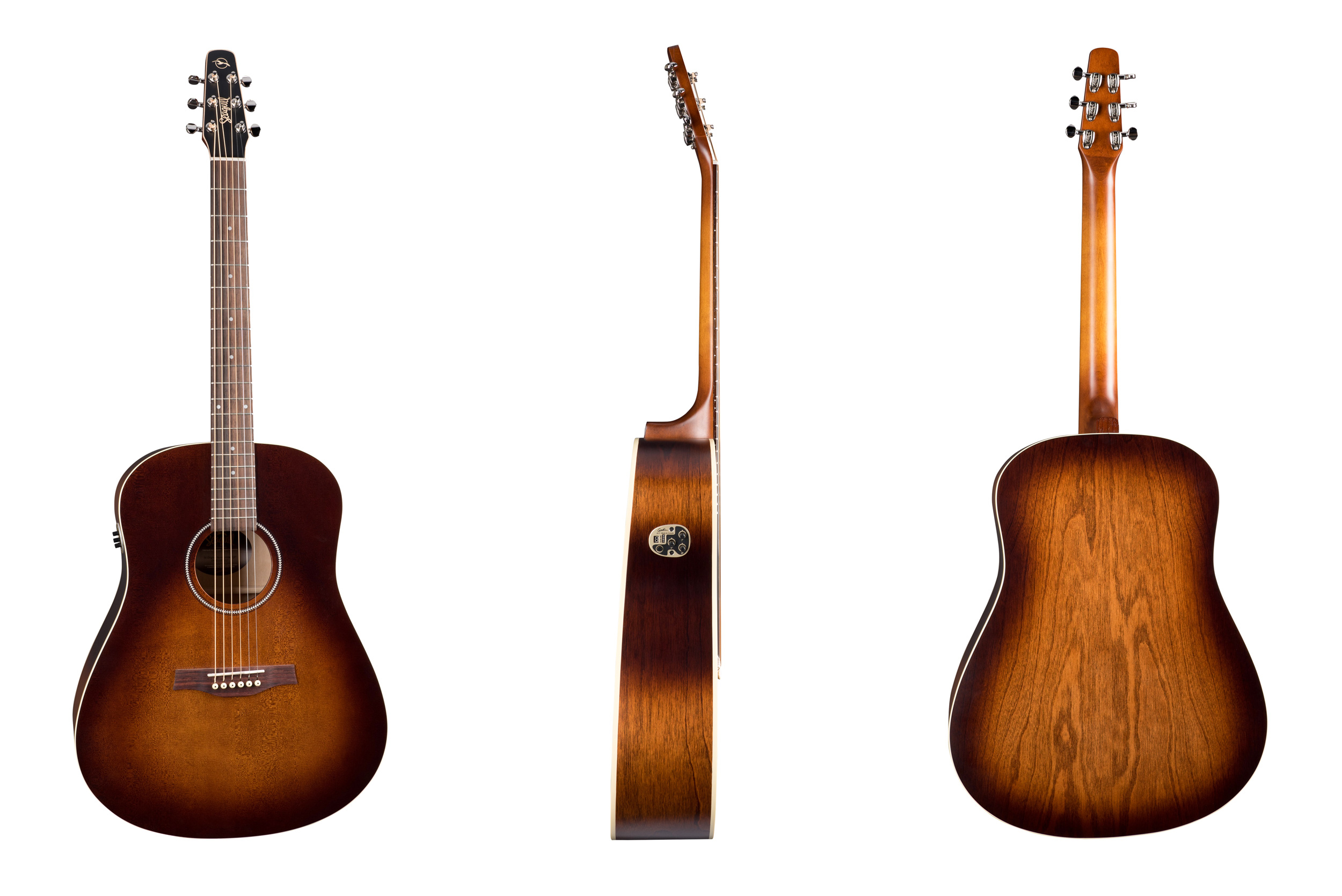 Seagull S6 Original Qit 2019 Dreadnought Cedre Merisier +housse - Burnt Umber - Elektro-akoestische gitaar - Variation 2