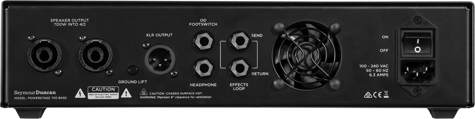 Seymour Duncan Powerstage 700 Bass Rack Mount - Versterker top voor bas - Variation 1