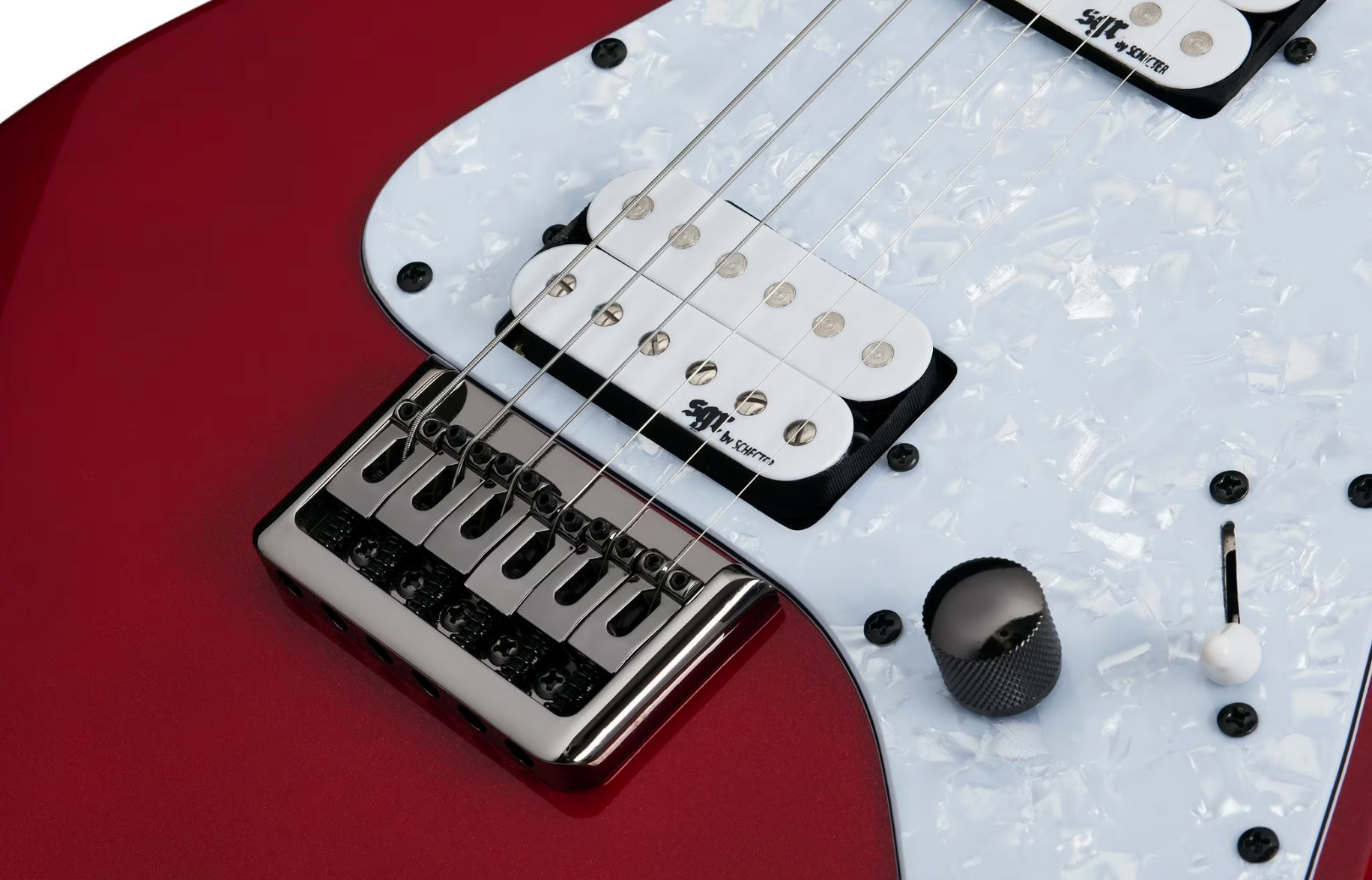 Sgr By Schecter Banshee 6 2h Ht Rw - Metallic Red - Elektrische gitaar in Strat vorm - Variation 3