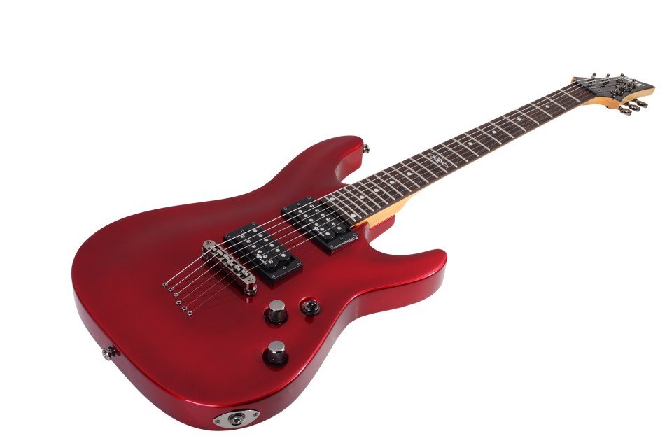 Sgr By Schecter C-1 2h Ht Rw - Metallic Red - Elektrische gitaar in Str-vorm - Variation 1