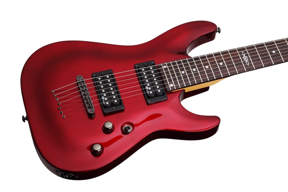 Sgr By Schecter C-7 2h Ht Rw - Metallic Red Gloss - 7-snarige elektrische gitaar - Variation 2