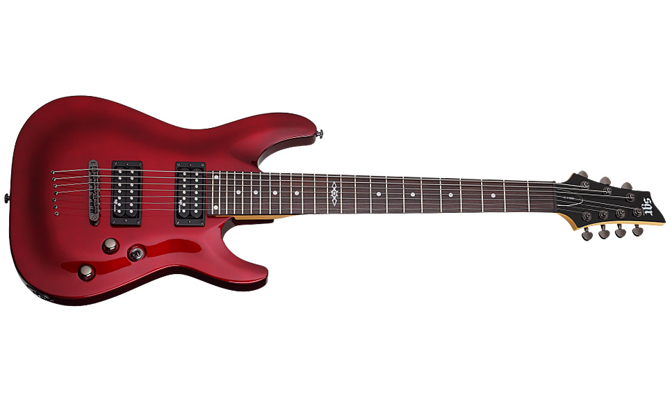 Sgr By Schecter C-7 2h Ht Rw - Metallic Red Gloss - 7-snarige elektrische gitaar - Variation 1