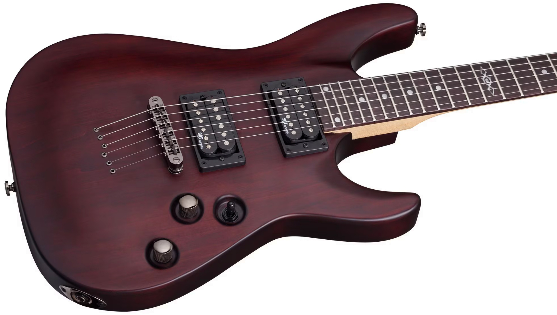 Sgr By Schecter C1 2h Ht Rw - Walnut Satin - Metal elektrische gitaar - Variation 1