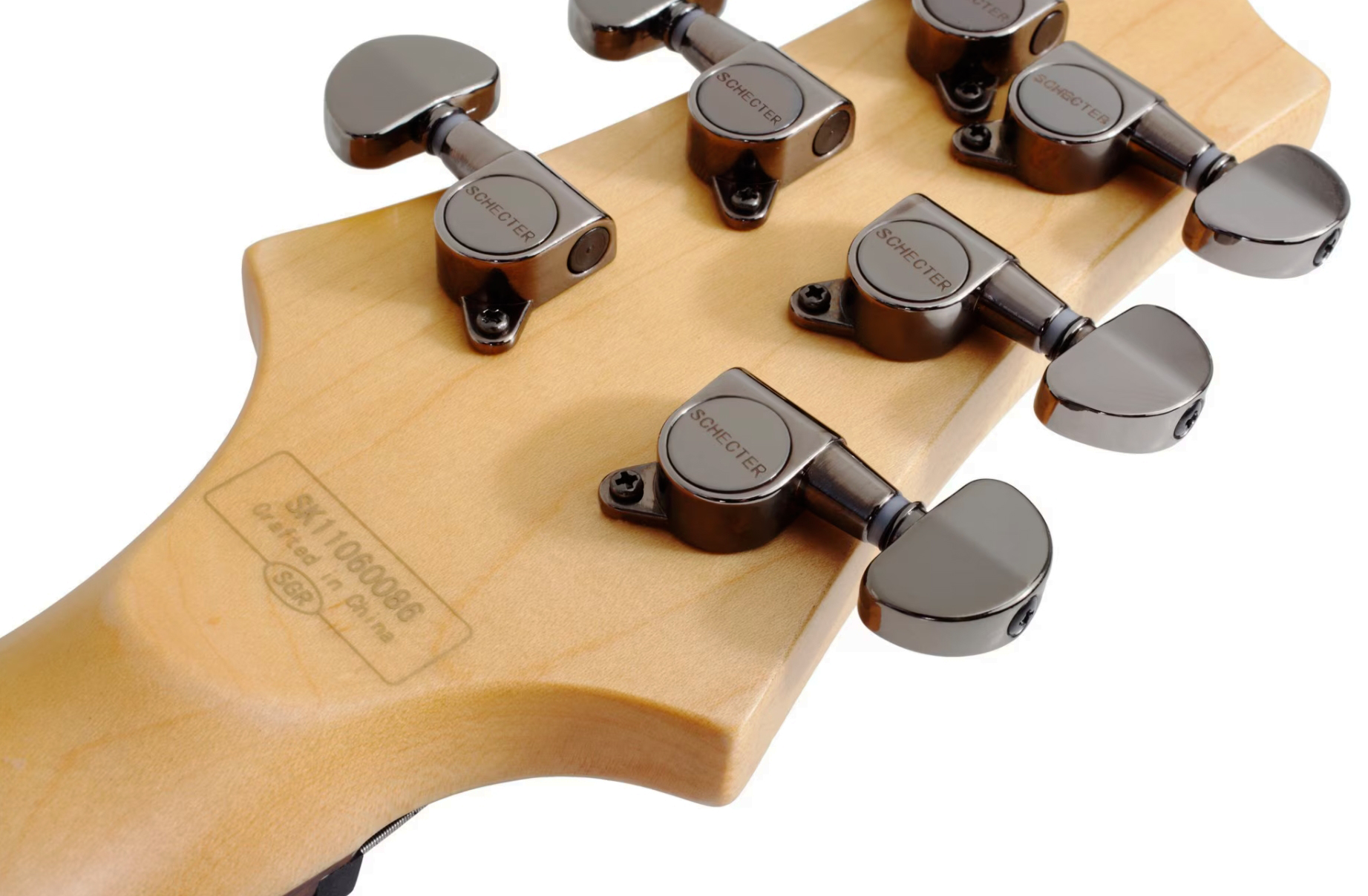 Sgr By Schecter C1 Lh Gaucher 2h Ht Rw - Gloss Black - Metal elektrische gitaar - Variation 4