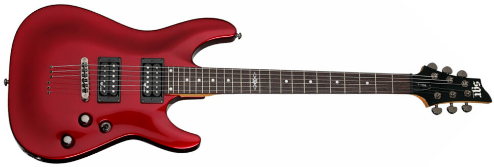 Sgr By Schecter C-1 2h Ht Rw - Metallic Red - Elektrische gitaar in Str-vorm - Main picture