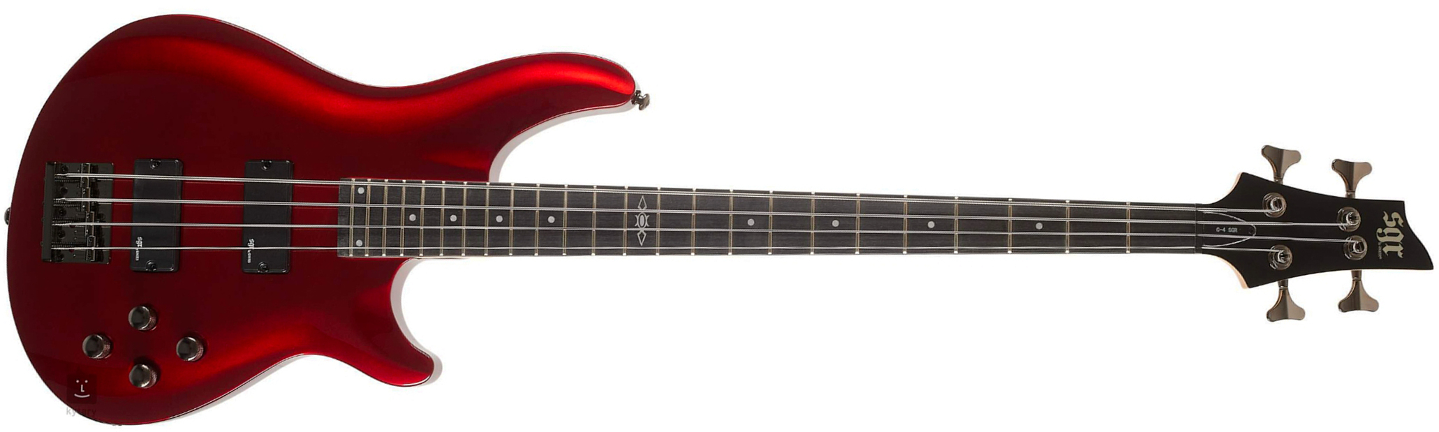 Sgr By Schecter C4 - Metallic Red - Solid body elektrische bas - Main picture