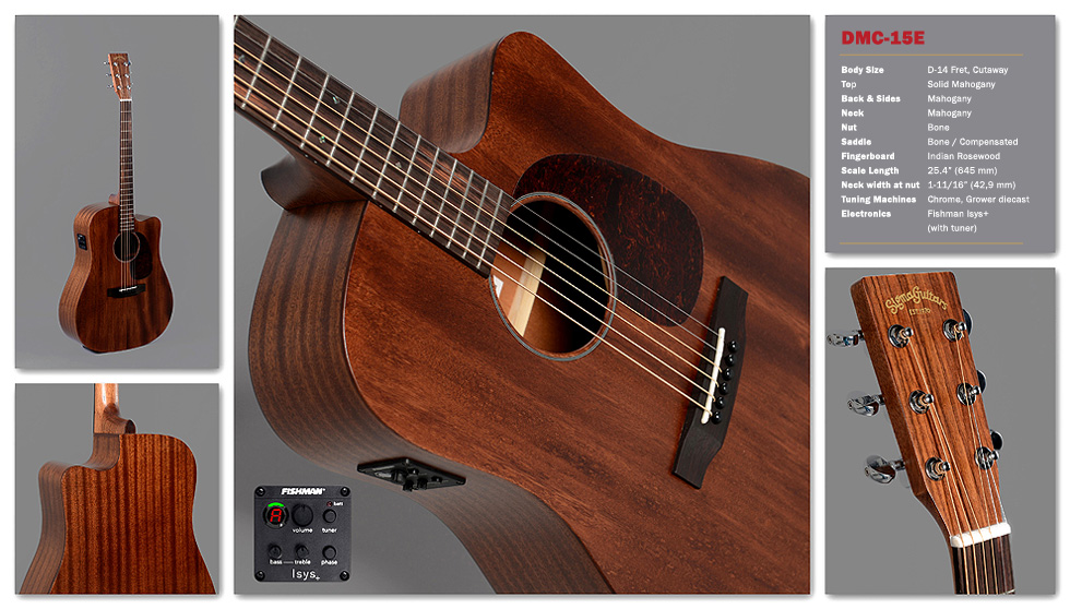 Sigma Dmc15 E Dreadnought Cw Tout Acajou Rw - Natural Satin - Elektro-akoestische gitaar - Variation 1