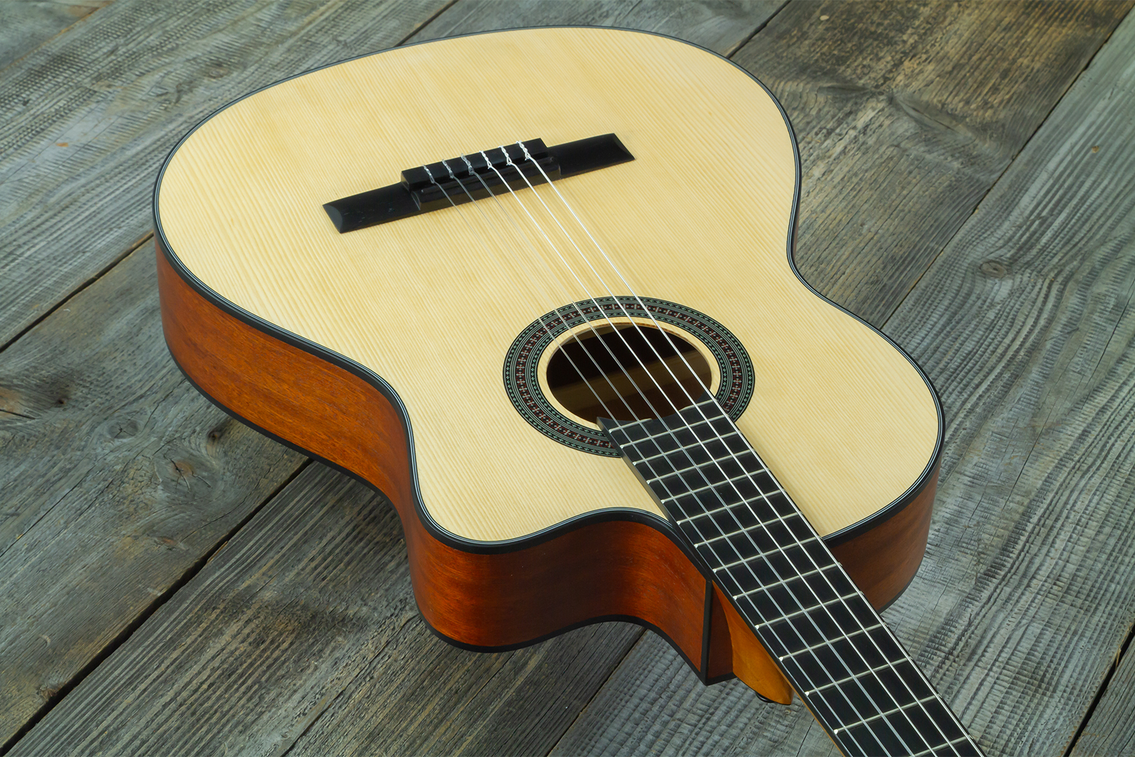 Silvanez Clcr44 4/4 Thinline Cw Epicea Acajou Rw - Natural - Klassieke gitaar 4/4 - Variation 2