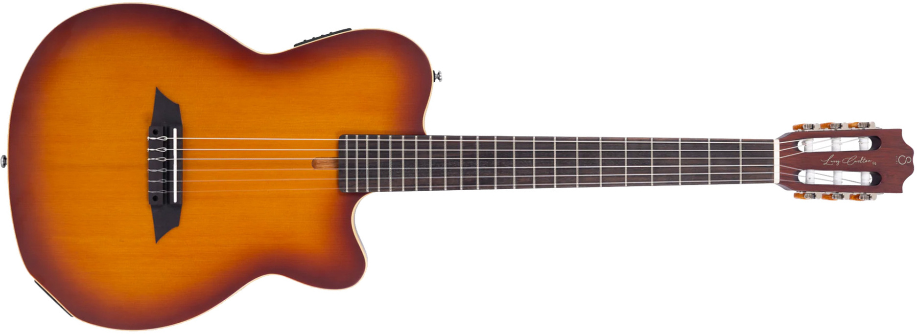 Sire Larry Carlton G5n Solid Classic Cw Signature Cedre Acajou Rw - Tobacco Sunburst Satin - Klassieke gitaar 4/4 - Main picture