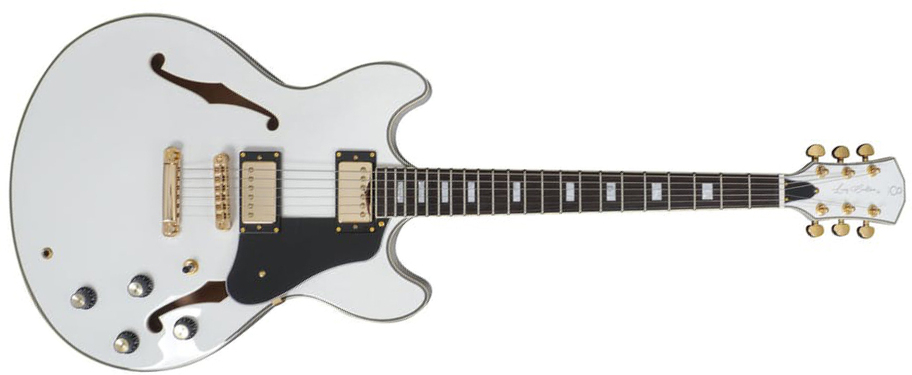 Sire Larry Carlton H7 Signature Ht Hh Eb - White - Semi hollow elektriche gitaar - Main picture