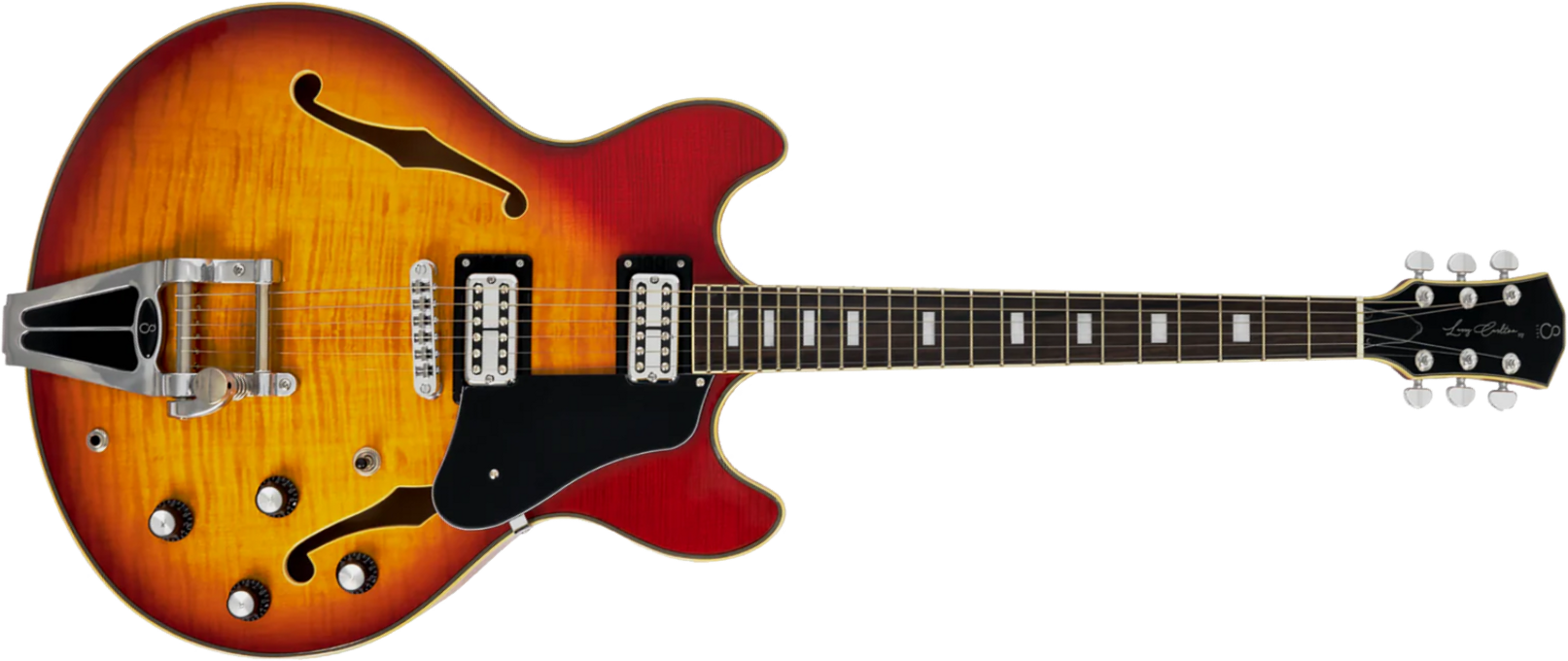 Sire Larry Carlton H7t Signature 2h Ht Eb - Cherry Sunburst - Semi hollow elektriche gitaar - Main picture