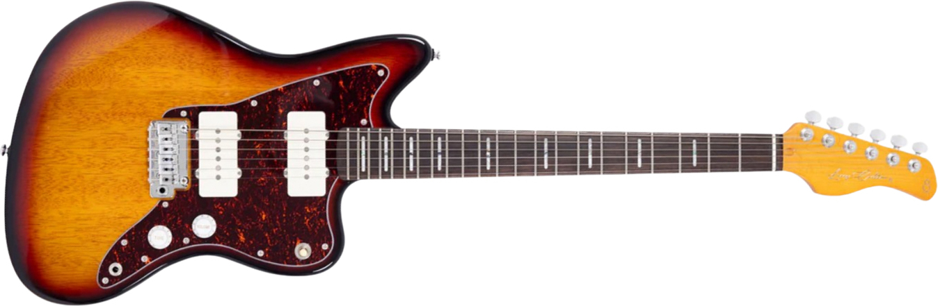 Sire Larry Carlton J3 2s Trem Rw - 3 Tone Sunburst - Retro-rock elektrische gitaar - Main picture