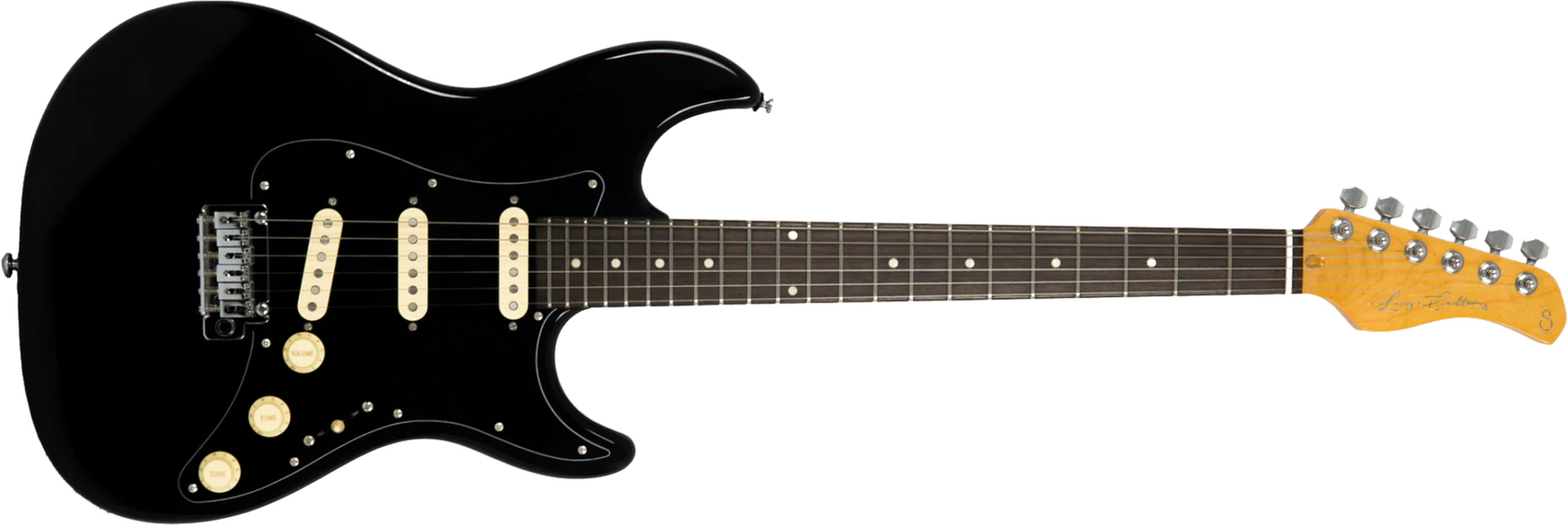 Sire Larry Carlton S3 New Gen 3s Trem Rw - Black - Elektrische gitaar in Strat vorm - Main picture