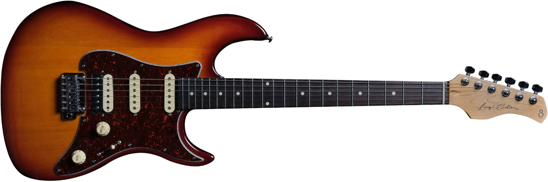 Sire Larry Carlton S3 Signature Hss Trem Rw - Tobacco Sunburst - Elektrische gitaar in Str-vorm - Main picture