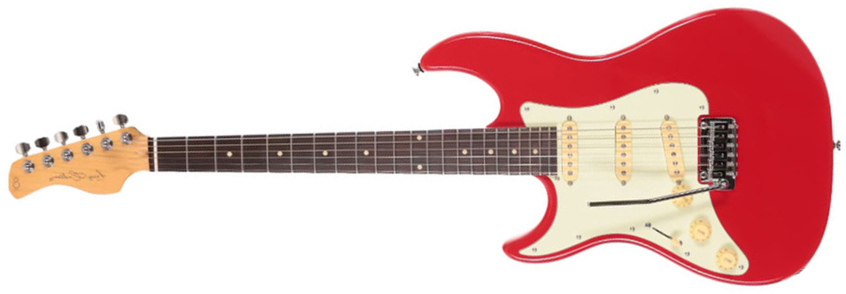 Sire Larry Carlton S3 Sss Lh Signature Gaucher 3s Trem Rw - Dakota Red - Elektrische gitaar in Str-vorm - Main picture