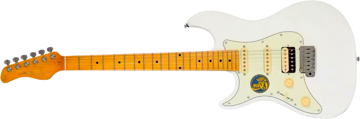 Sire Larry Carlton S7 Hss Lh Gaucher New Gen Trem Mn - White - Elektrische gitaar in Strat vorm - Main picture