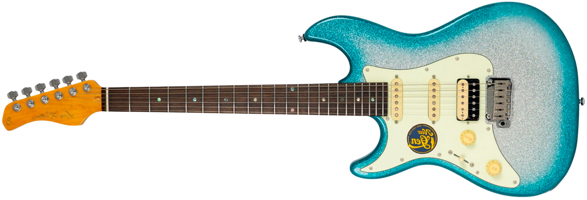Sire Larry Carlton S7 Hss Lh Gaucher New Gen Trem Rw - Skyburst Sparkle - Elektrische gitaar in Strat vorm - Main picture