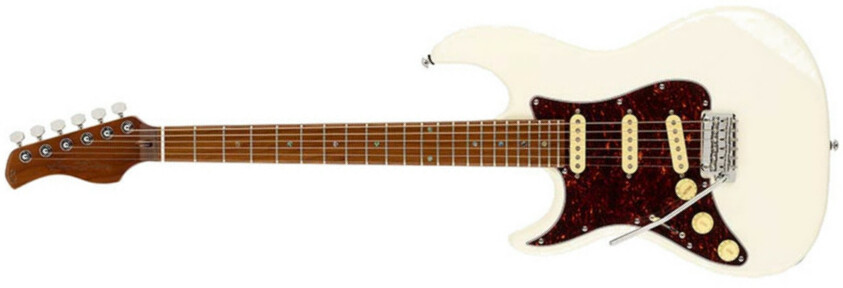 Sire Larry Carlton S7 Vintage Signature Gaucher 3s Trem Mn - Antique White - Linkshandige elektrische gitaar - Main picture
