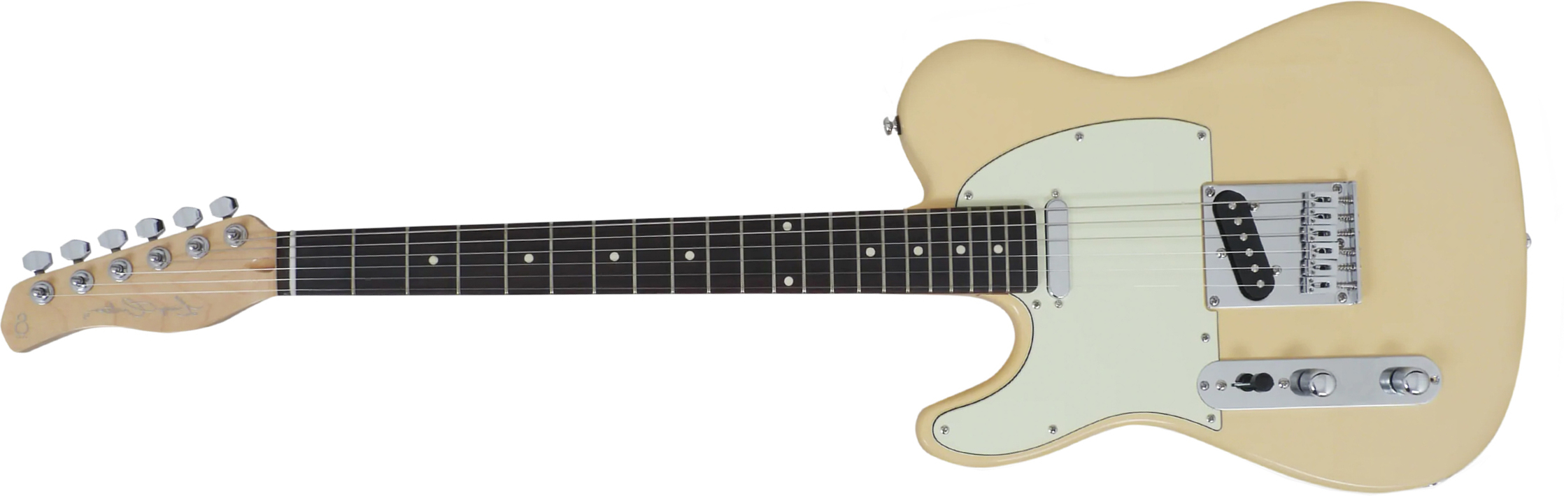 Sire Larry Carlton T3 Lh Signature Gaucher 2s Ht Rw - Vintage White - Linkshandige elektrische gitaar - Main picture